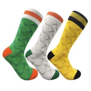 Ireland Mens Retro Socks (Pack of 3) / Green/White/Yellow